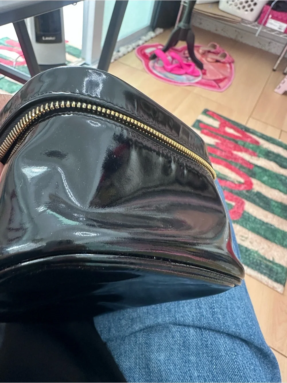 CHANEL patent leather